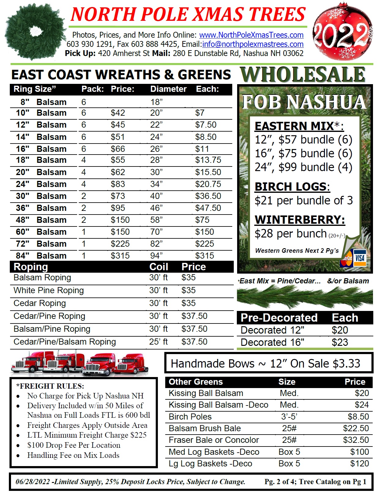 Wholesale Wreath Prices 2022